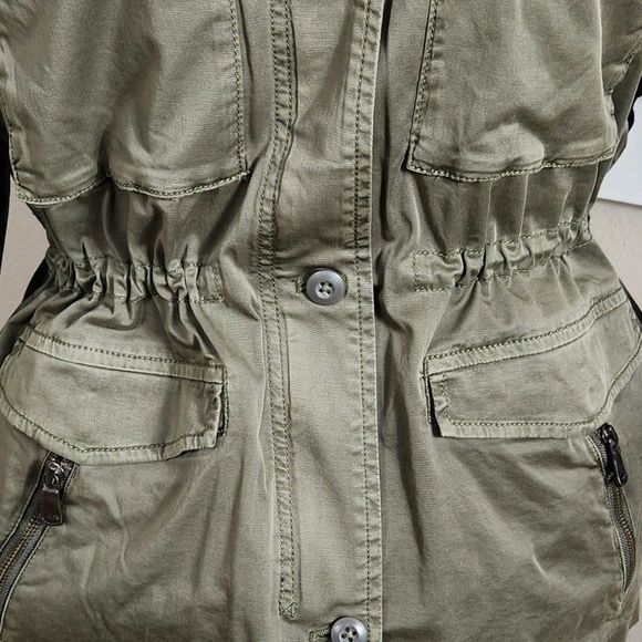 Joie NWT Olive Green Jenita Utility Jacket Size L NWT - Picture 6 of 16